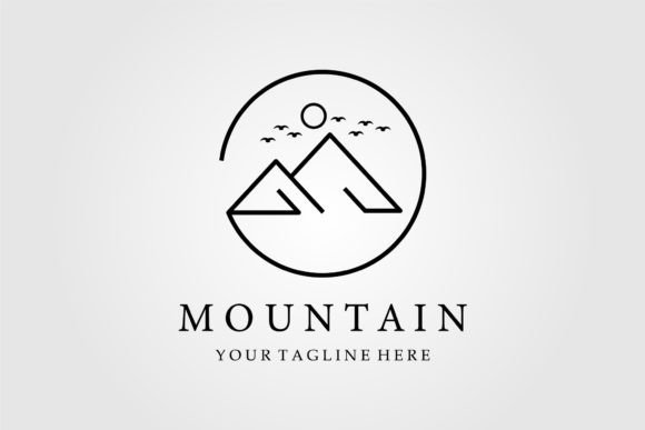 Download Mountain Logo Line Art, Icon and Symbol - Symbol Collection