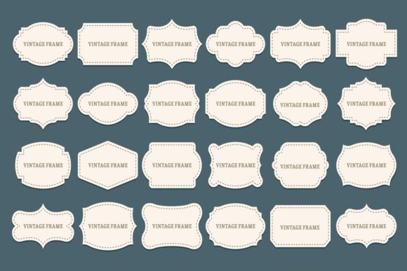 Download Vintage Label Frames - Label Collection