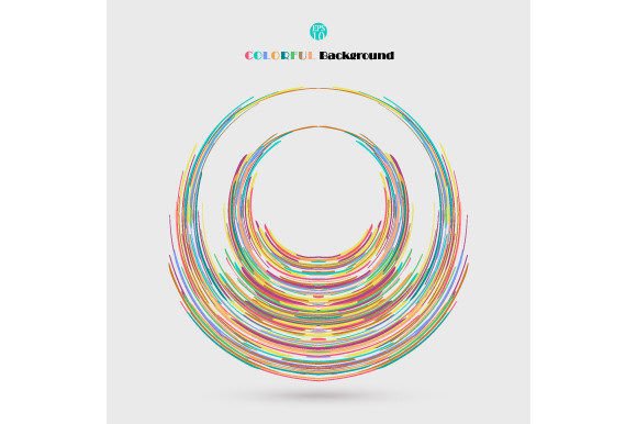 Download Circle of Distort Colorful Lines Pattern - Colorful lines Collection