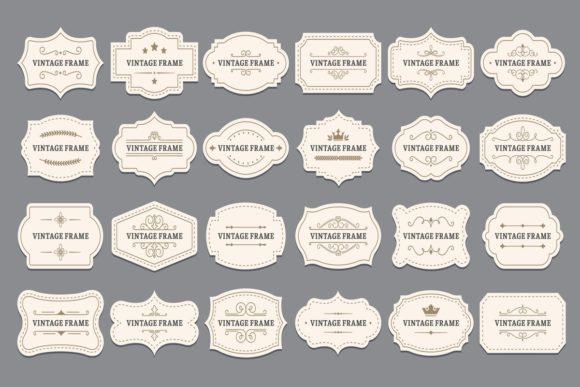 Download Ornamental Label Frames - Label Collection