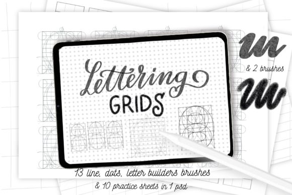 Download Procreate Letter Builder, Lettering Grid - Letter Collection