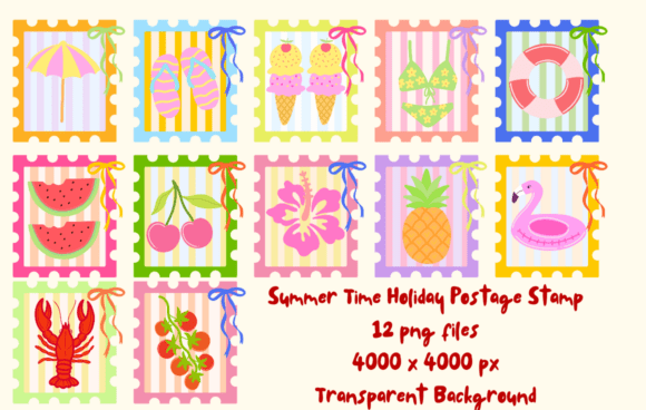 Download Summer Time Holiday Postage Stamp - Time Collection