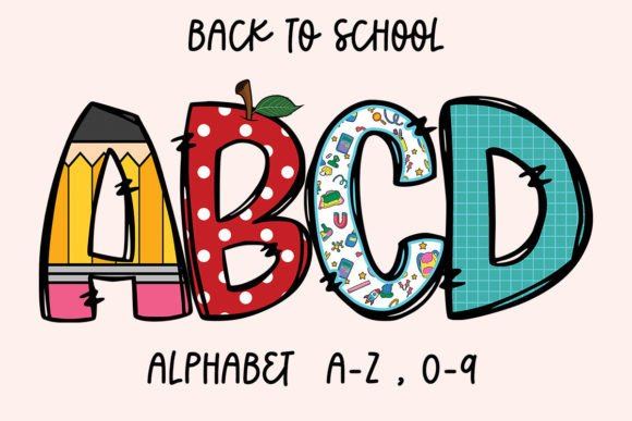 Download Back to School Doodle Alphabet Letter - Letter Collection