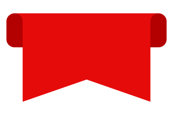 Download Red Promo Mark. Flag Ribbon Label Templa - Label Collection