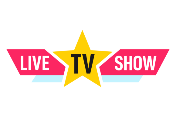 Download Live Tv Show Label. Video Stream Badge - Label Collection