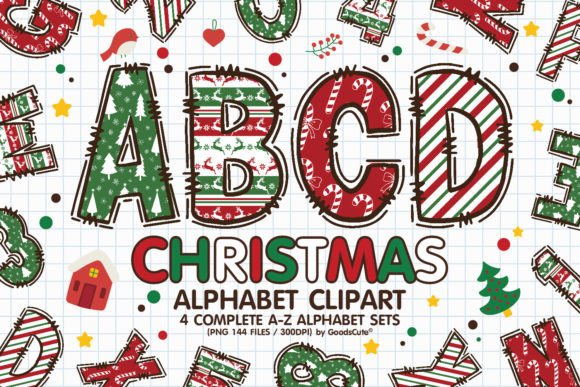 Download Christmas Alphabet Letters Sublimation - Letter Collection