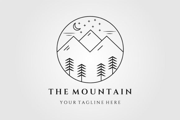 Download Mountain Logo Line Art, Icon and Symbol - Symbol Collection
