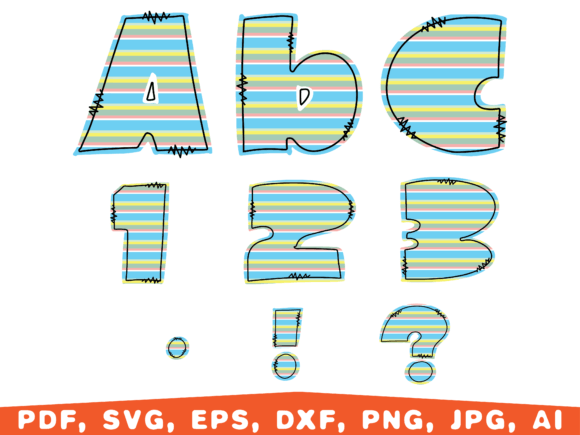 Download Summer Font, Colorful Lines Font - Colorful lines Collection