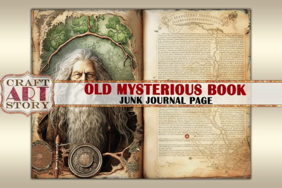 Download Old Mysterious Book Junk Journal Page - Mysterious Collection
