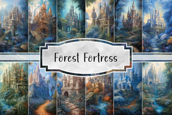 Download Mysterious Castle Amidst Forest Bloom - Mysterious Collection