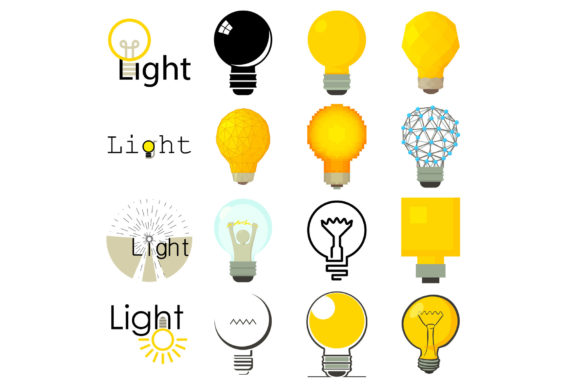 Download Light Lamp Icons Set, Cartoon Style - Light lamp Collection