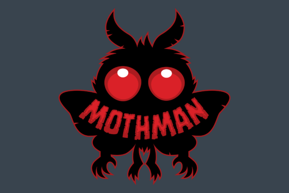 Download Red-Eyed Mysterious Mothman Cryptid - Mysterious Collection