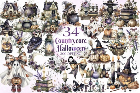 Download Mysterious Countrycore Halloween Clipart - Mysterious Collection