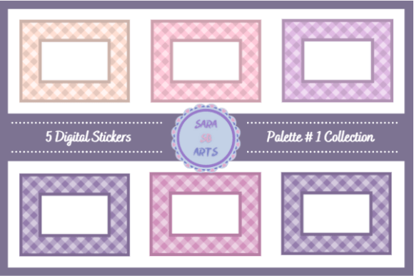 Download Digital Frame for Name Label Tag Sticker - Label Collection