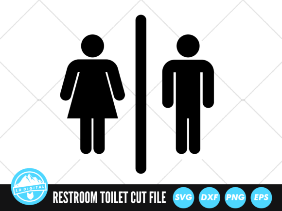 Download Restroom Symbol SVG | Toilet Sign SVG - Symbol Collection