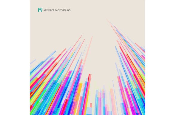 Download Abstract of Tower of Colorful Lines - Colorful lines Collection